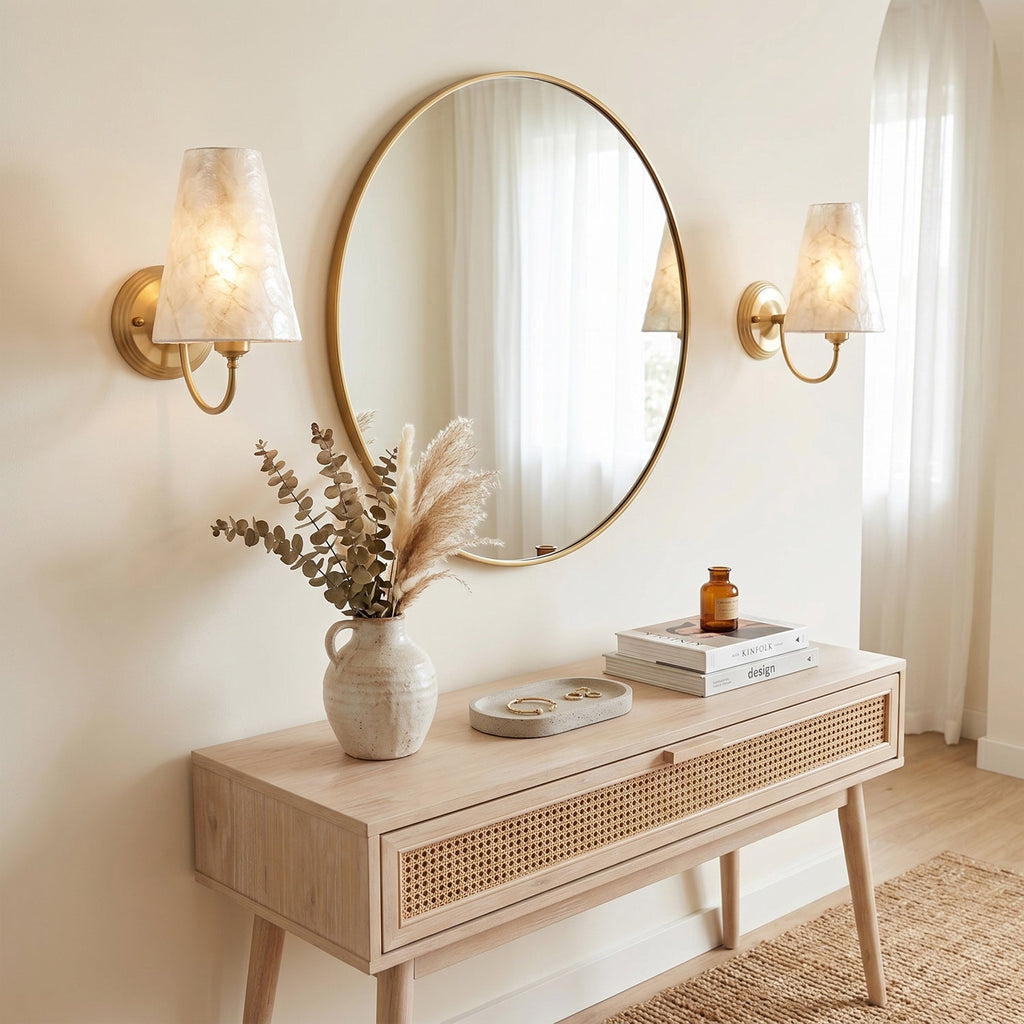 Paloma Textured Shell Wall Sconce