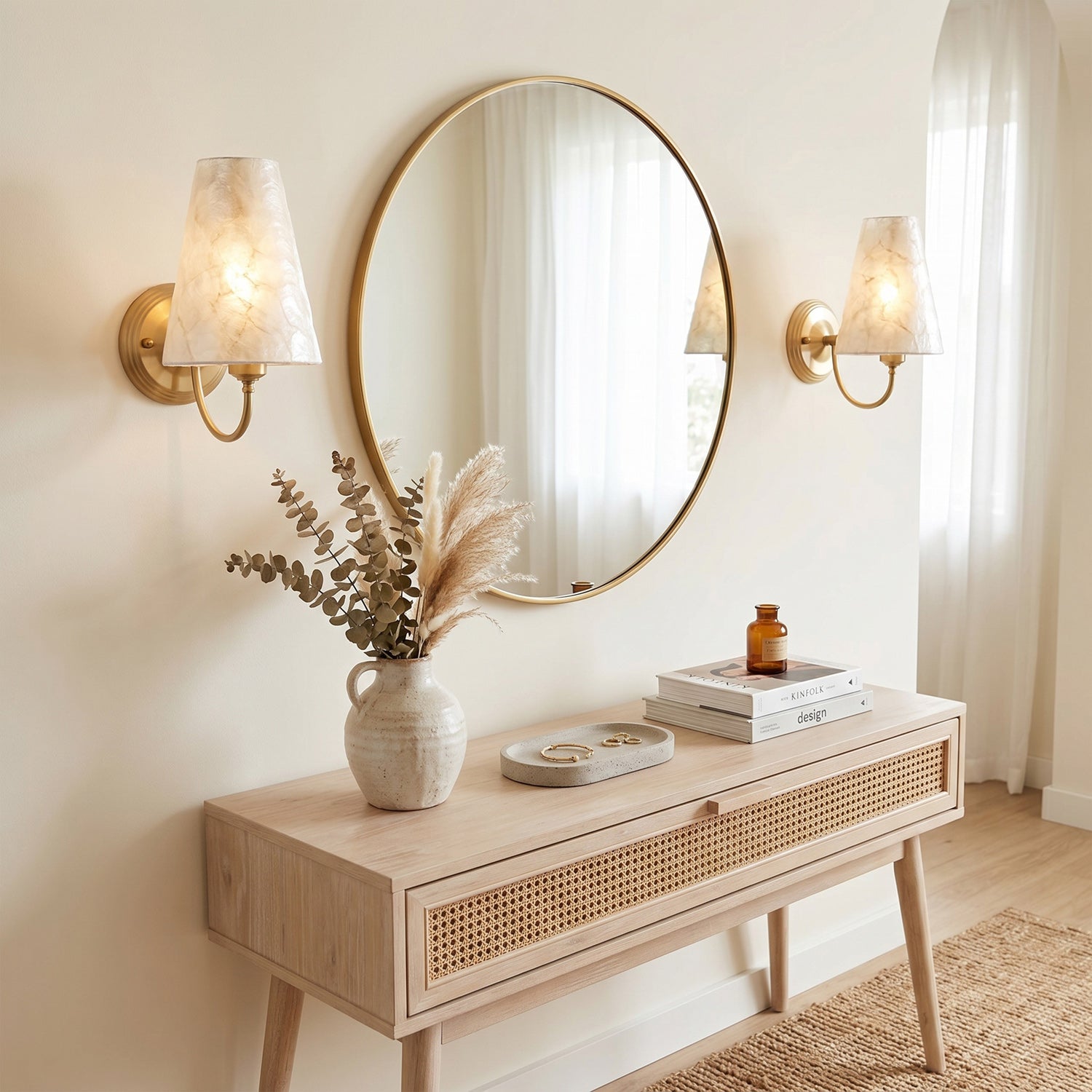 Paloma Textured Shell Wall Sconce