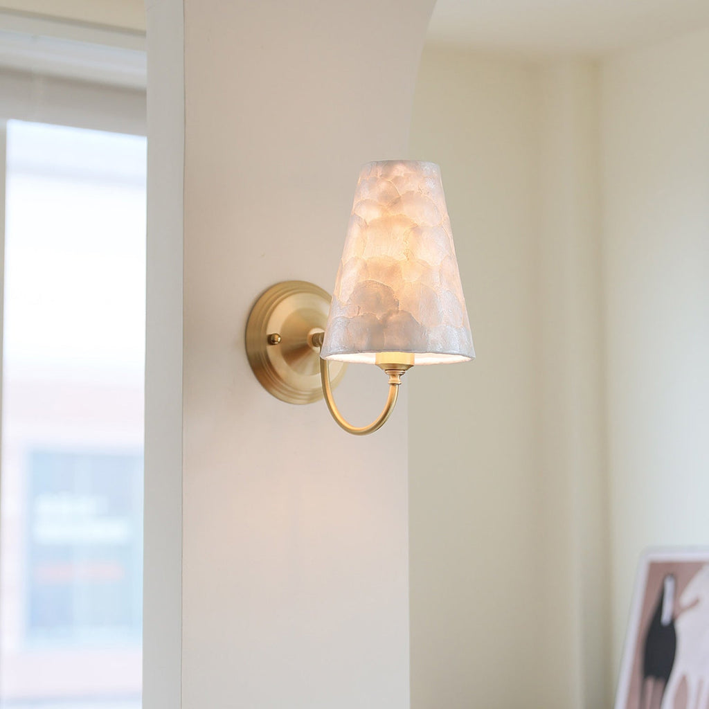 Paloma Textured Shell Wall Sconce