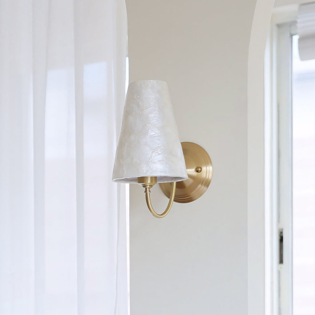 Paloma Textured Shell Wall Sconce