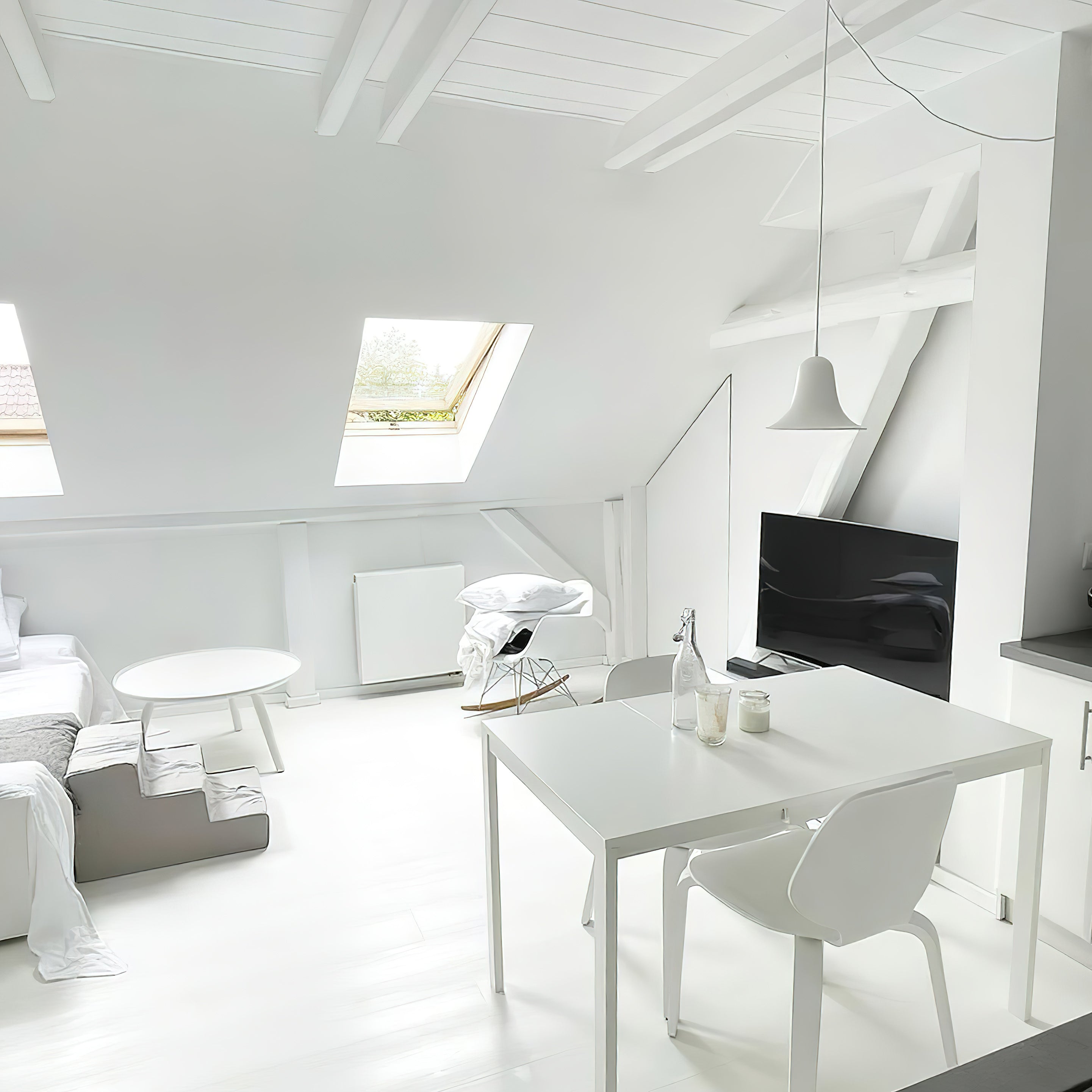 Flared Bell Dome Pendant Light