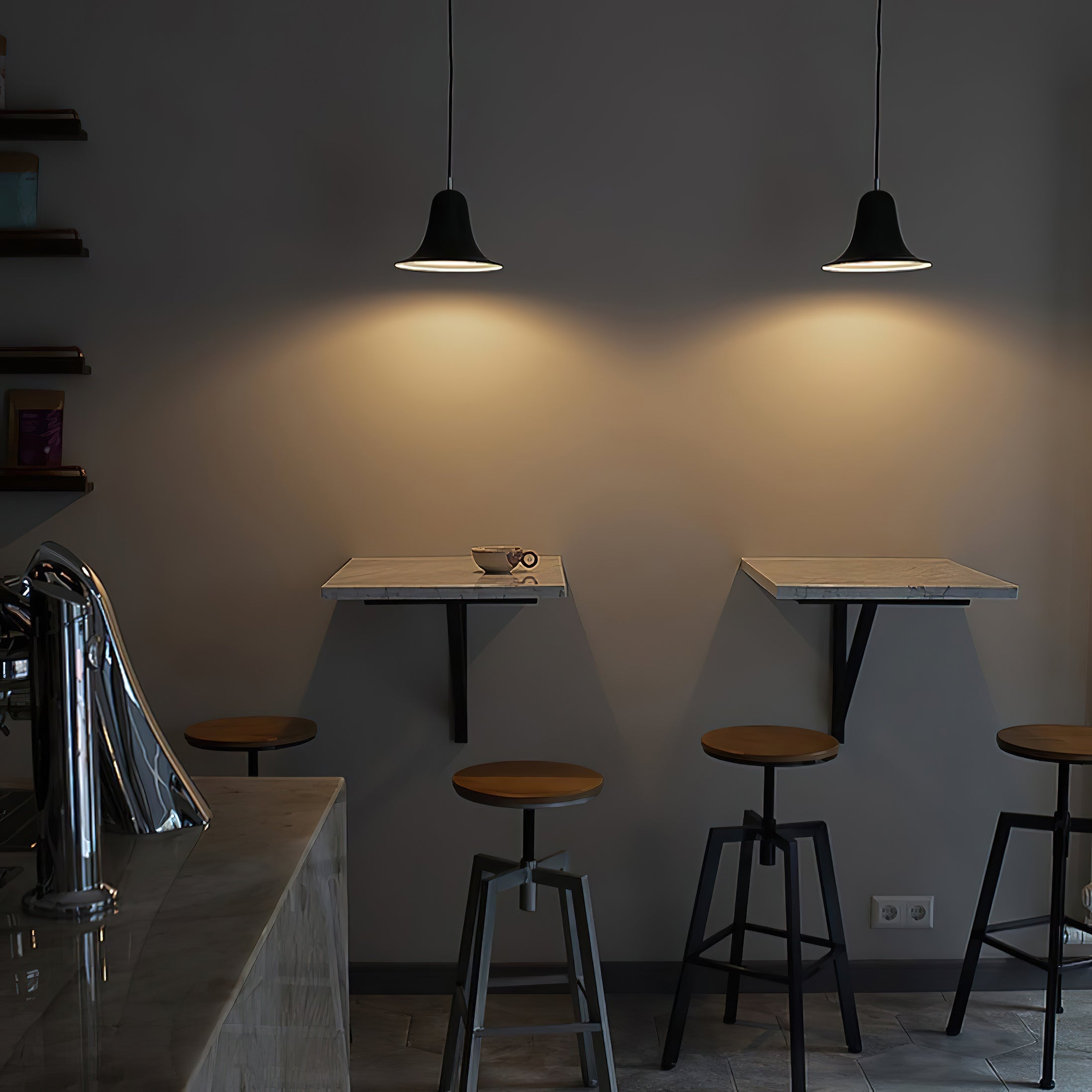 Flared Bell Dome Pendant Light