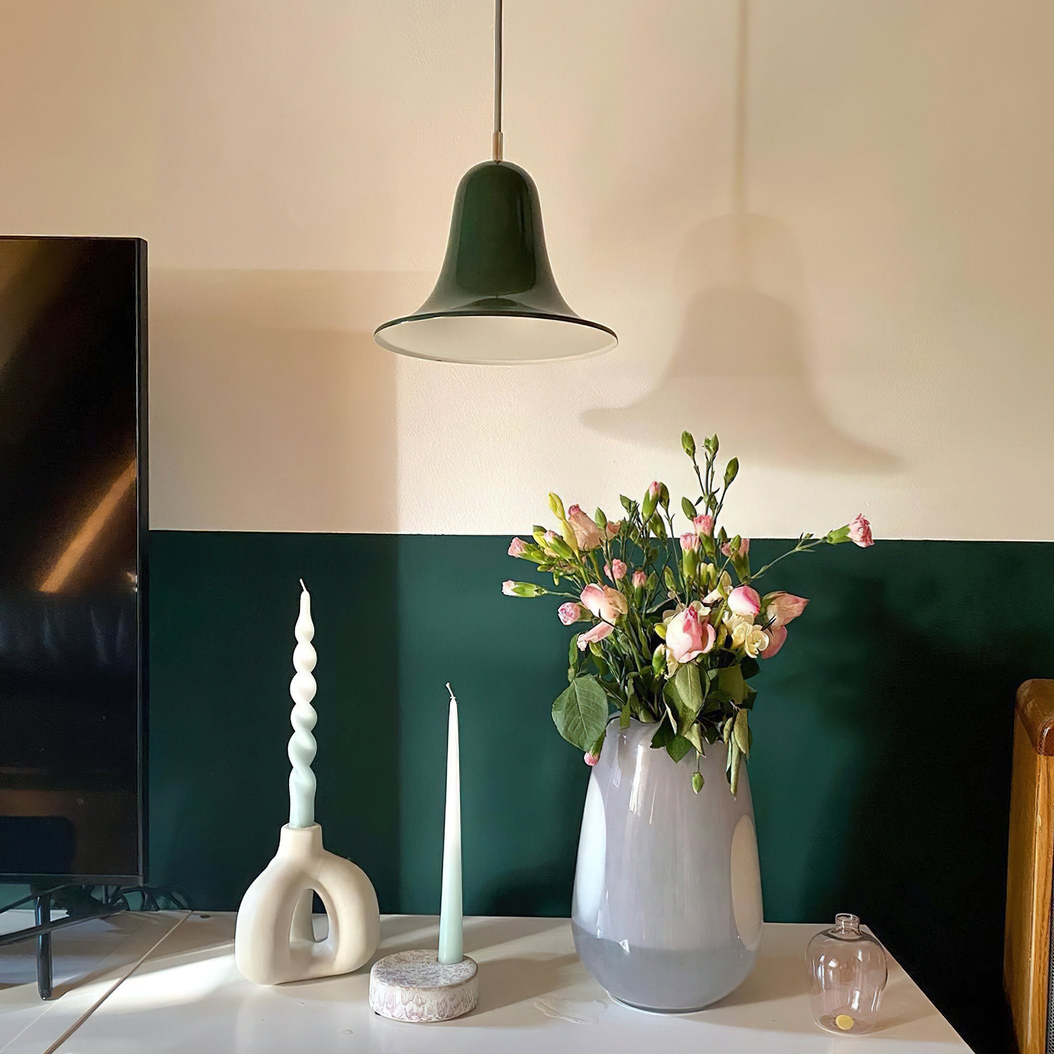 Flared Bell Dome Pendant Light