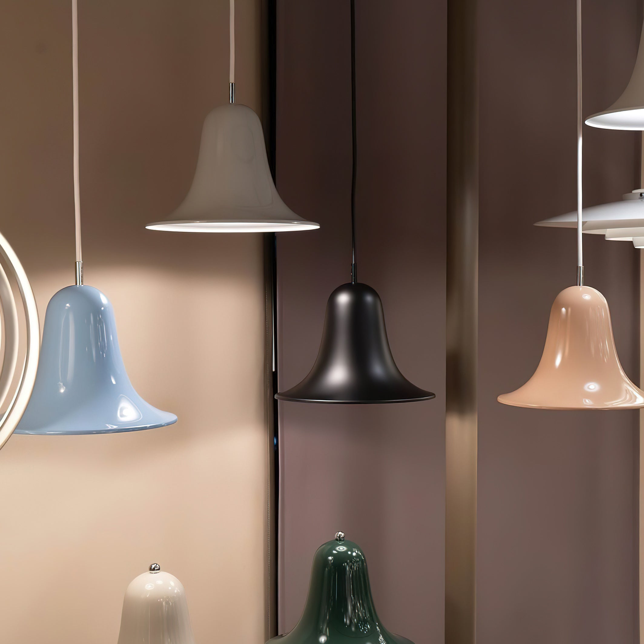 Flared Bell Dome Pendant Light