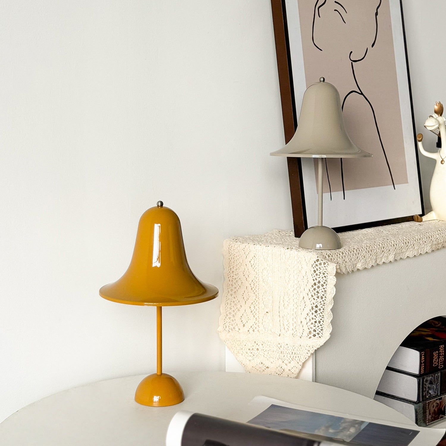 Flared Bell Cordless Table Lamp