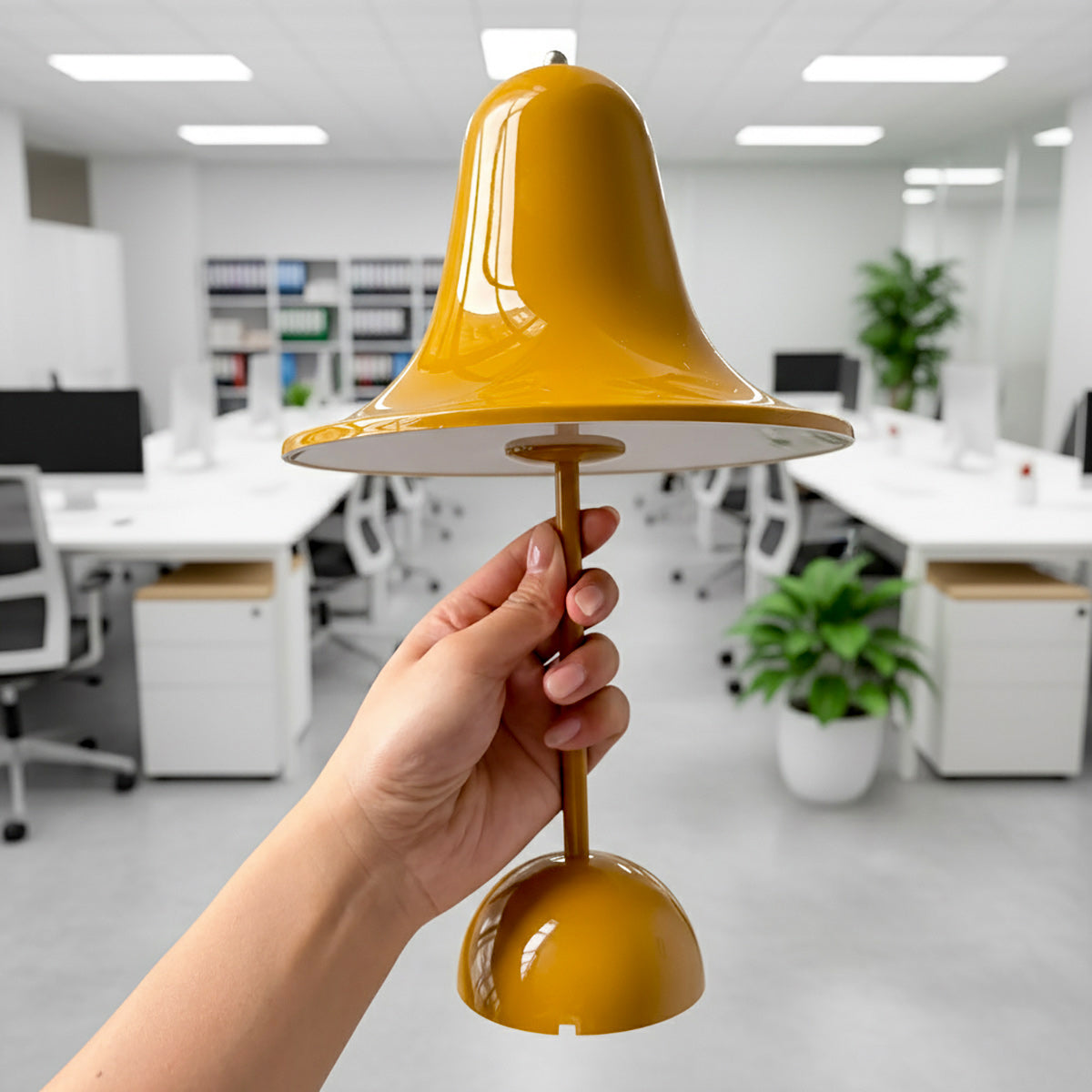Flared Bell Cordless Table Lamp
