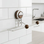 Paper Towel Holder Stainless Steel ABS Suction Mount No Drill Installation