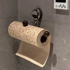 Paper Towel Holder Stainless Steel ABS Suction Mount No Drill Installation