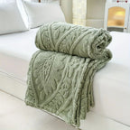 ParisLoom: Jacquard Fleece Blanket – Soft Sofa & Bed Blanket in French Design