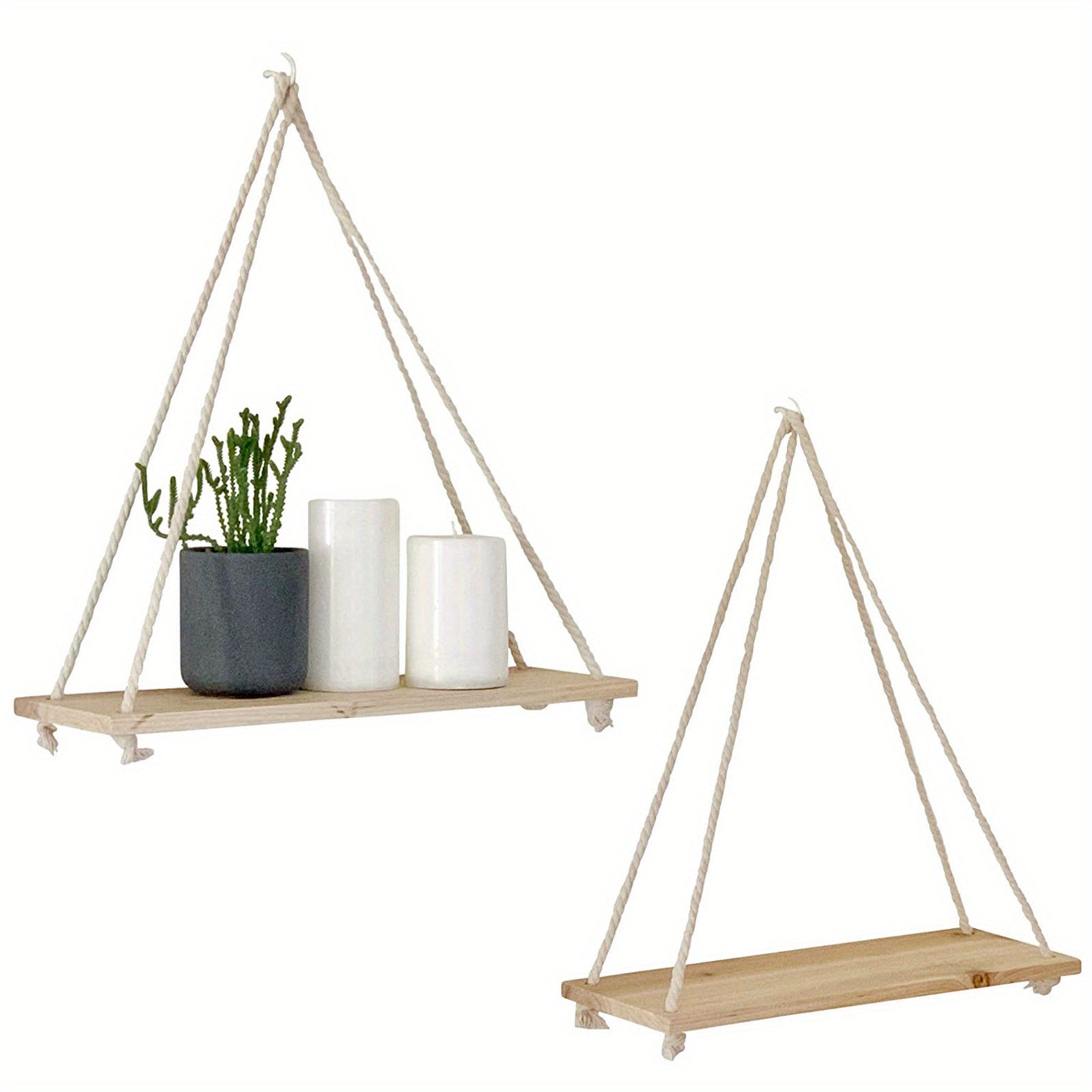 PastellLeben: Hanging Wall Shelves – Stylish, Low-Maintenance & Decorative for Plants, Pictures & Living Spaces