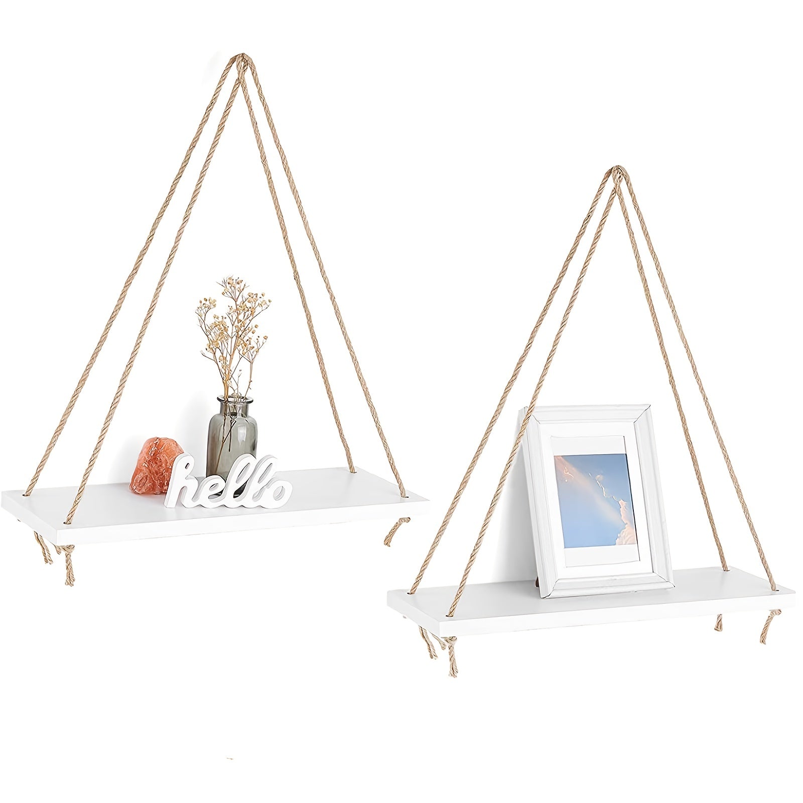 PastellLeben: Hanging Wall Shelves – Stylish, Low-Maintenance & Decorative for Plants, Pictures & Living Spaces