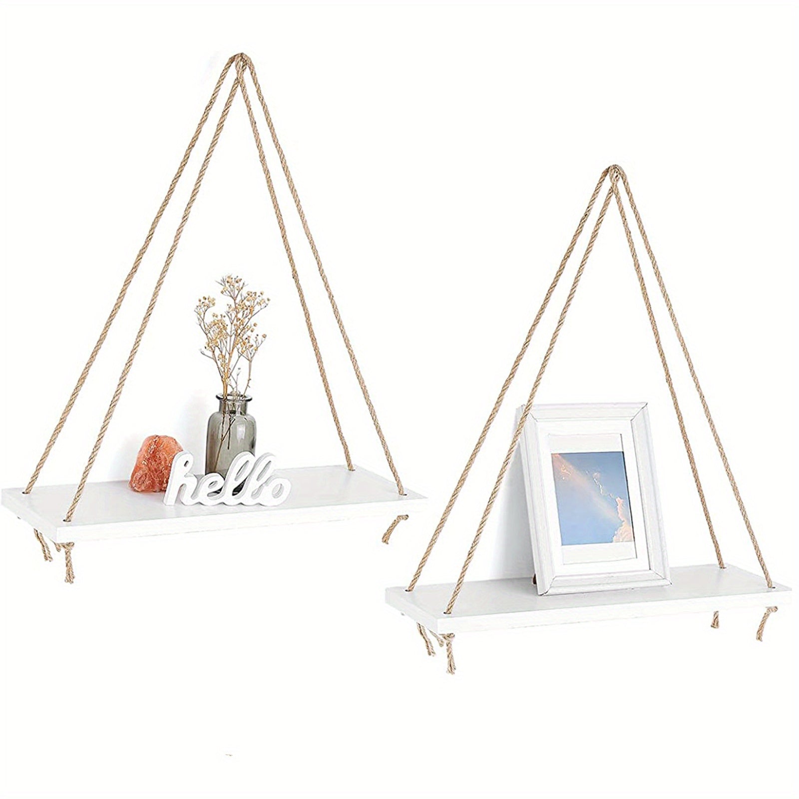 PastellLeben: Hanging Wall Shelves – Stylish, Low-Maintenance & Decorative for Plants, Pictures & Living Spaces