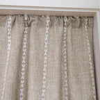 Pastorale: Curtains in Country House Style with Stripes & Tassels – Elegant for Kitchen Windows