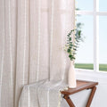 Pastorale: Curtains in Country House Style with Stripes & Tassels – Elegant for Kitchen Windows
