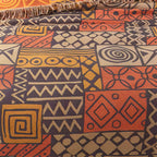 PatchworkFlair: Cotton blankets with reversible tribal design & stylish look – for bedroom & living area