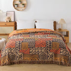 PatchworkFlair: Cotton blankets with reversible tribal design & stylish look – for bedroom & living area