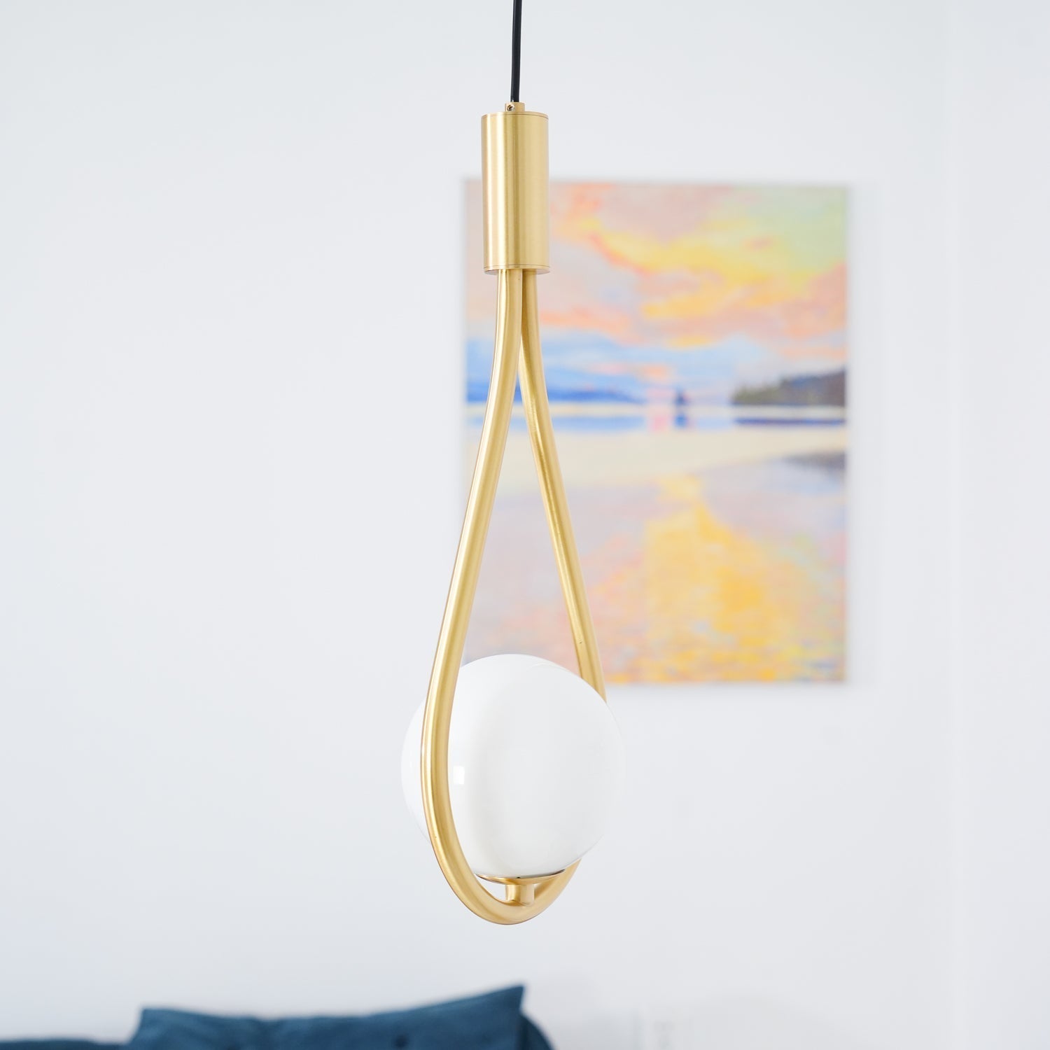Selvione – Ceiling lamp with Pearl cluster and Elegant light structure