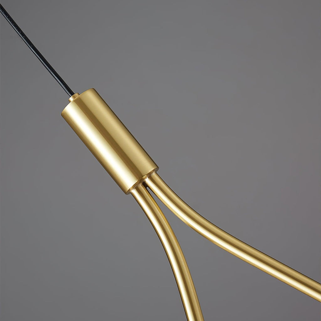 Selvione – Ceiling lamp with Pearl cluster and Elegant light structure