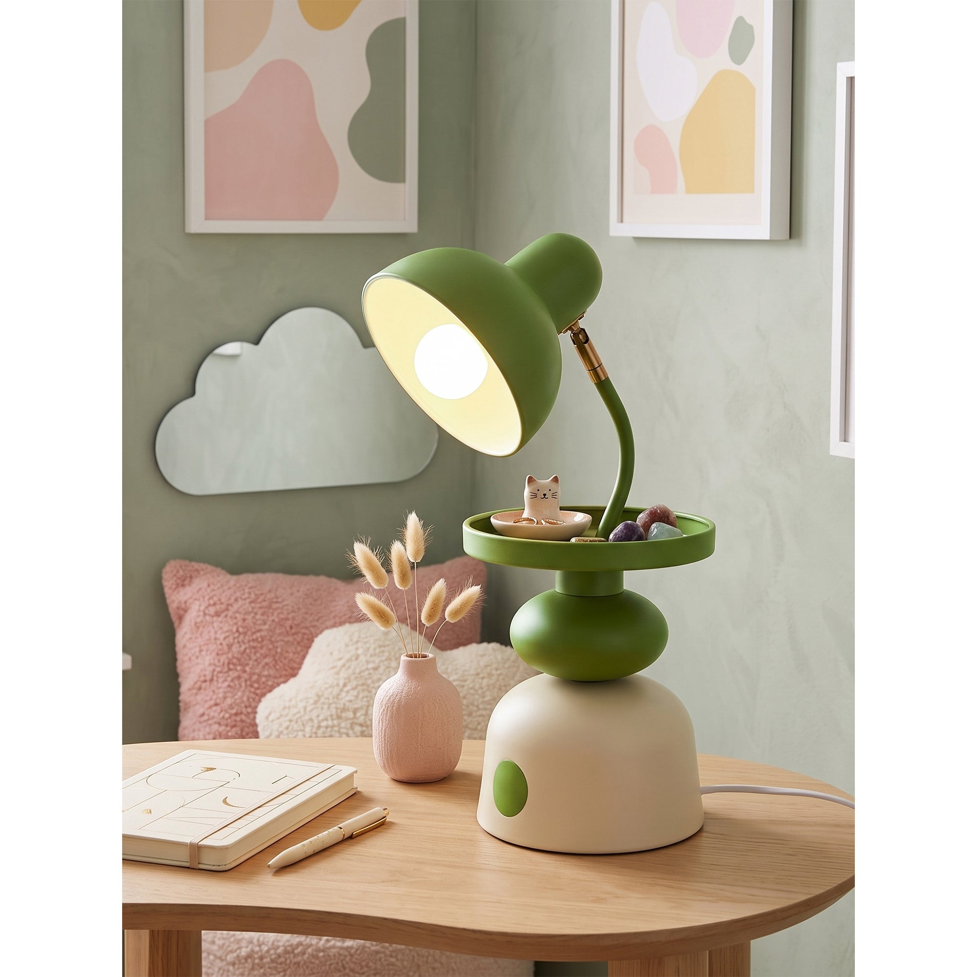 Pebble Swivel Tray Desk Lamp