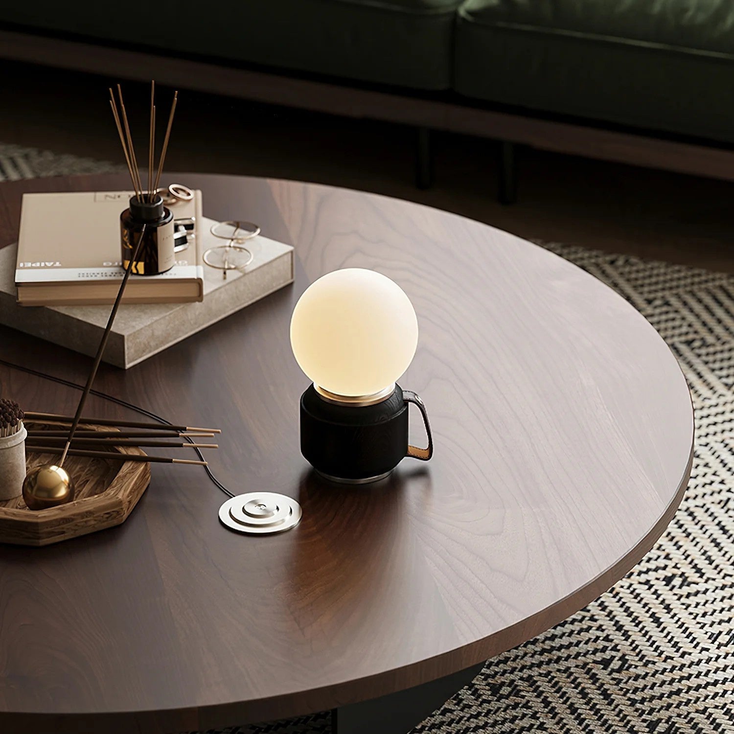 Peboland Cordless Mug Table Lamp