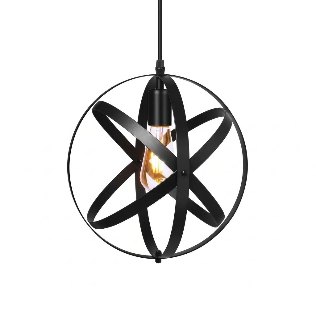 Pendant Light Metal Geometric Hanging Lamp Modern Industrial Design