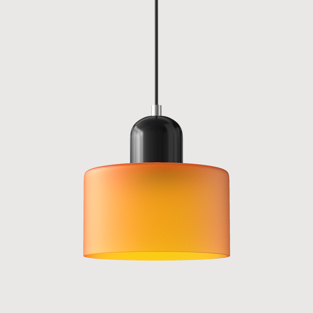 Pendant Light Glass E27 Bulb Compatible Adjustable Cord Ceiling Lamp