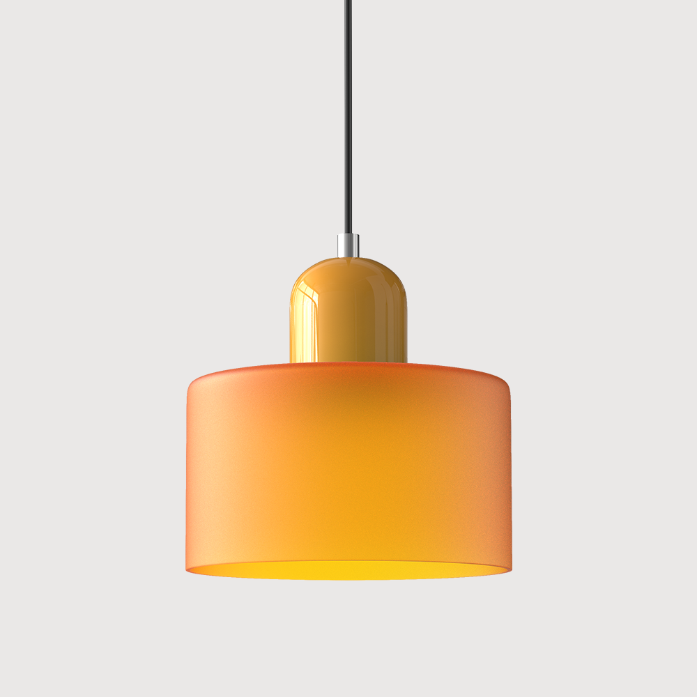 Pendant Light Glass E27 Bulb Compatible Adjustable Cord Ceiling Lamp
