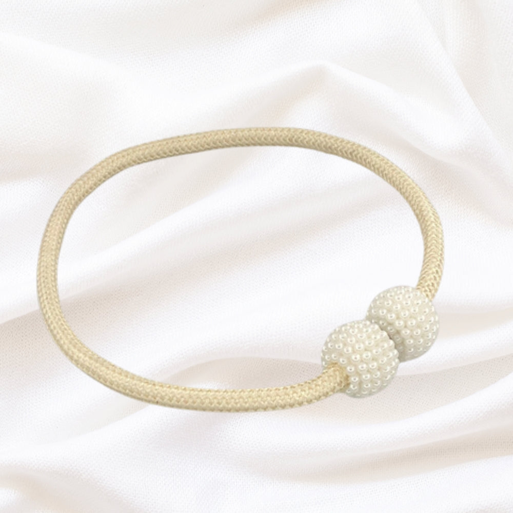 PerlaMagnet: Curtain Holders with Pearls & Magnet – Decorative Accessories in a Set of 2