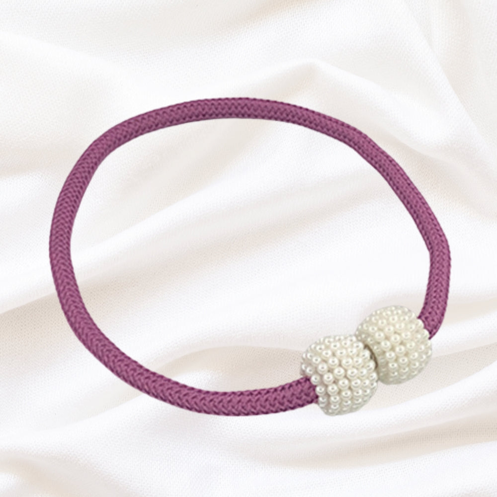 PerlaMagnet: Curtain Holders with Pearls & Magnet – Decorative Accessories in a Set of 2