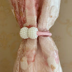 PerlaMagnet: Curtain Holders with Pearls & Magnet – Decorative Accessories in a Set of 2