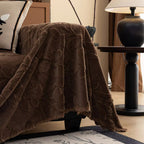 Petalia: Sofa Cover in Floral Microfiber Design with Raised Texture & Cozy Comfort – for Sofa & Living Room
