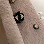 Petalia: Sofa Cover in Floral Microfiber Design with Raised Texture & Cozy Comfort – for Sofa & Living Room