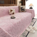 Petalia: Sofa Cover in Floral Microfiber Design with Raised Texture & Cozy Comfort – for Sofa & Living Room