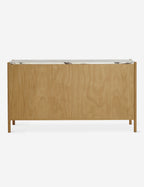 Pinnacle Dresser | Natural Wood Frame, Luxe Marble Top