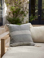 Mira Accent Pillow | Tasseled Corners, Indoor/Outdoor Use