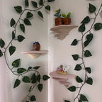 Mushroom Magic: Plastic Wall Shelf – Cute, Sturdy & Floating in Fairy-Tale Design for Children's Rooms & Living Rooms