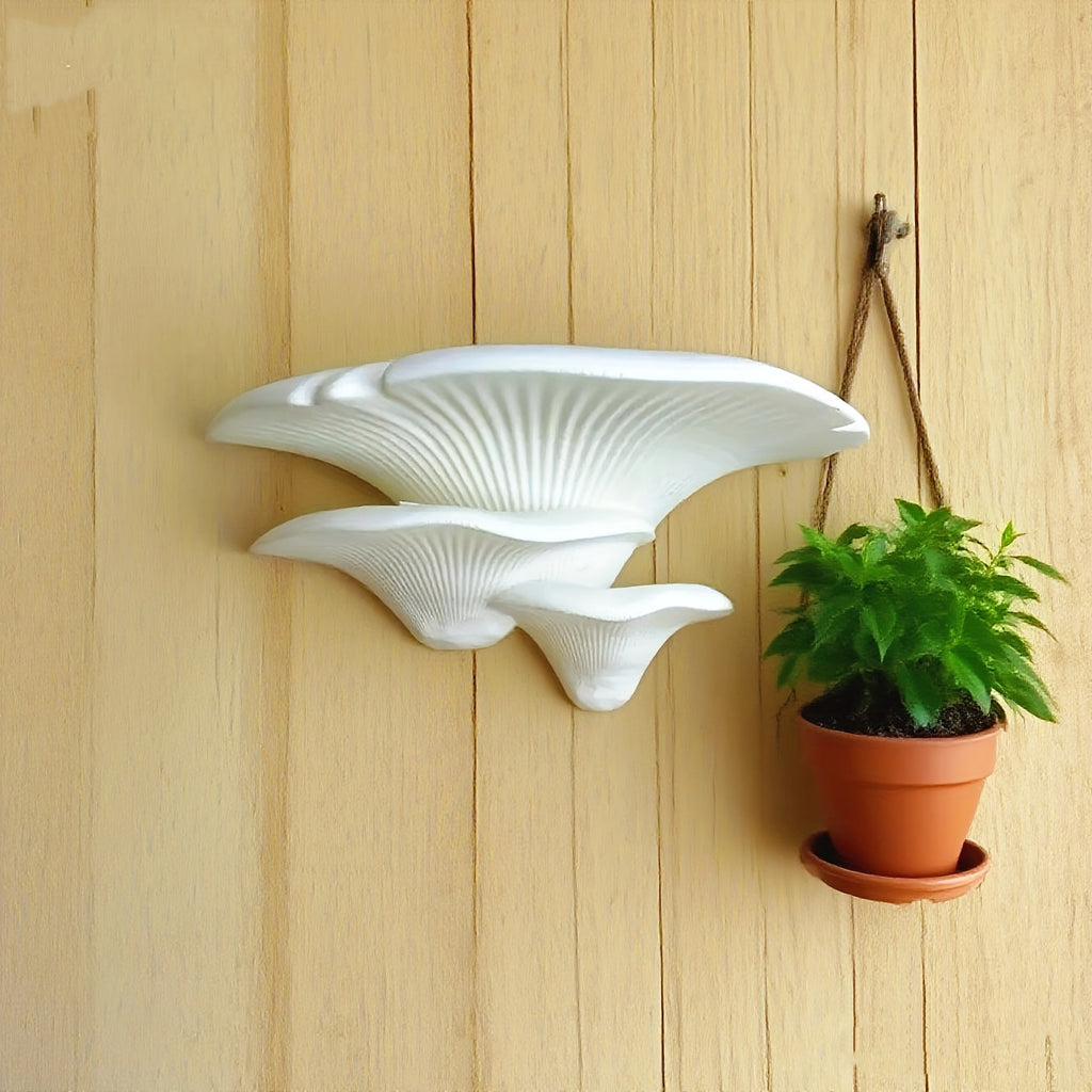 Mushroom Magic: Plastic Wall Shelf – Cute, Sturdy & Floating in Fairy-Tale Design for Children's Rooms & Living Rooms