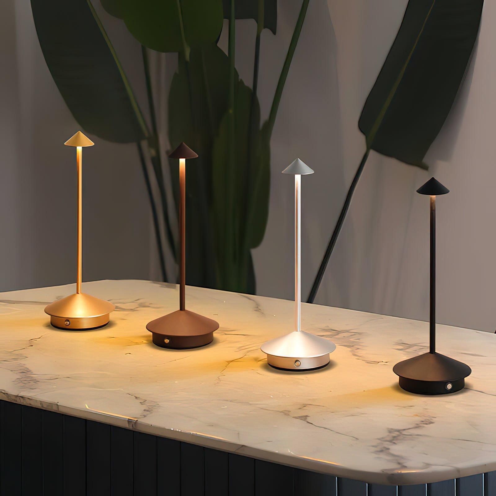 Pina Waterproof Rechargeable Wireless LED Table Lamp (Built-in Battery)