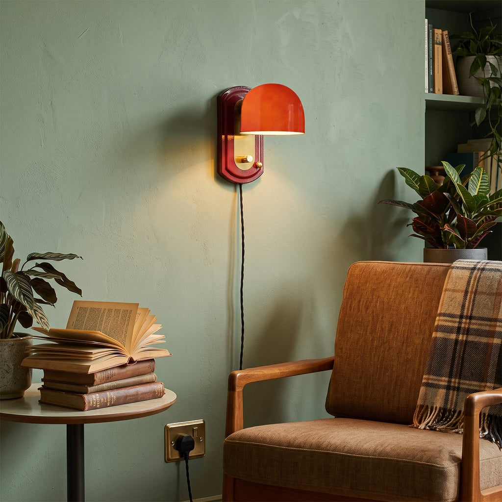 Bofea Plug-In Dome Wall Sconce