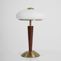 Huxley Wood and Glass Dome Table Lamp