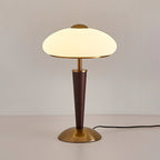 Huxley Wood and Glass Dome Table Lamp
