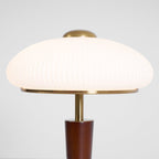 Huxley Wood and Glass Dome Table Lamp