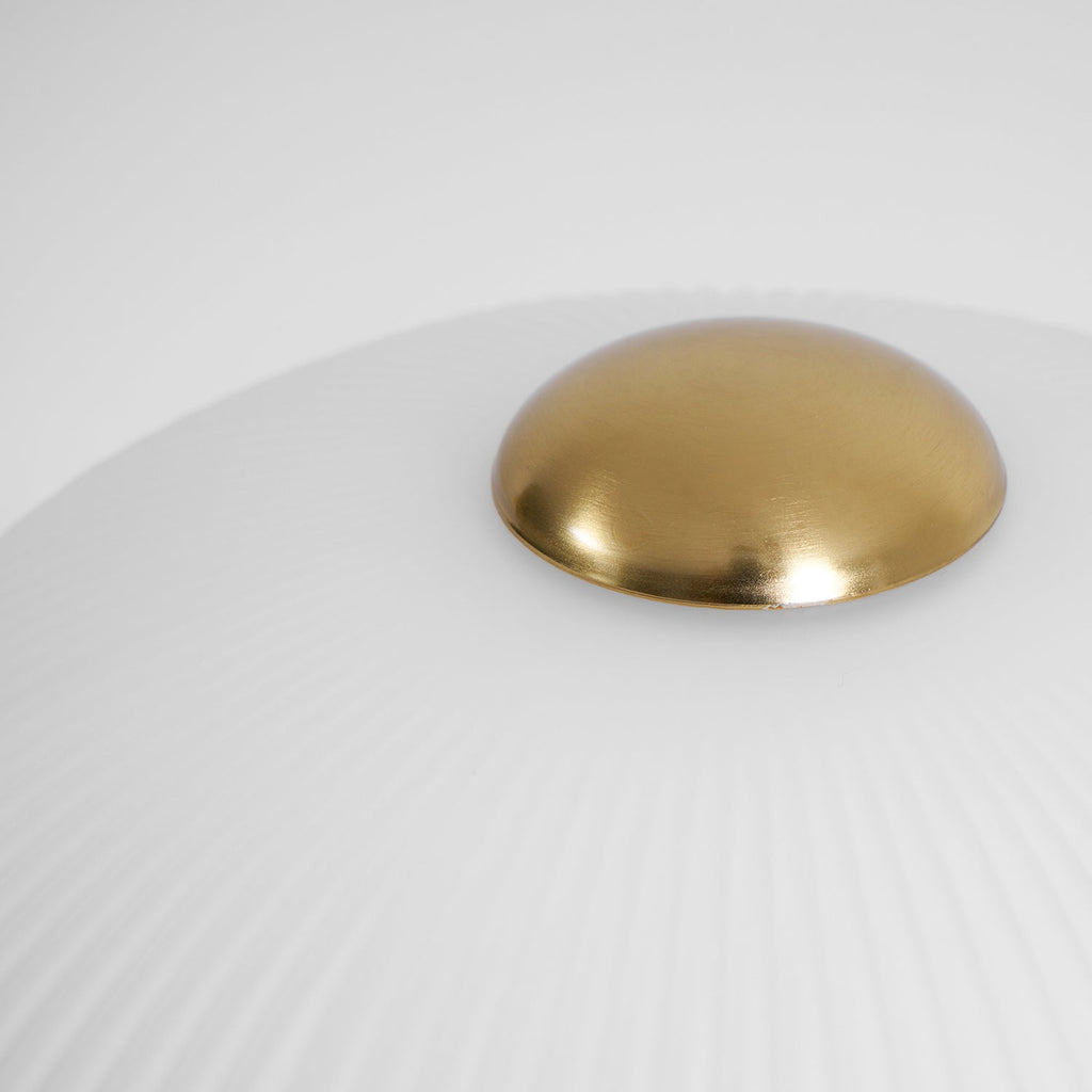 Huxley Wood and Glass Dome Table Lamp
