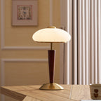Huxley Wood and Glass Dome Table Lamp