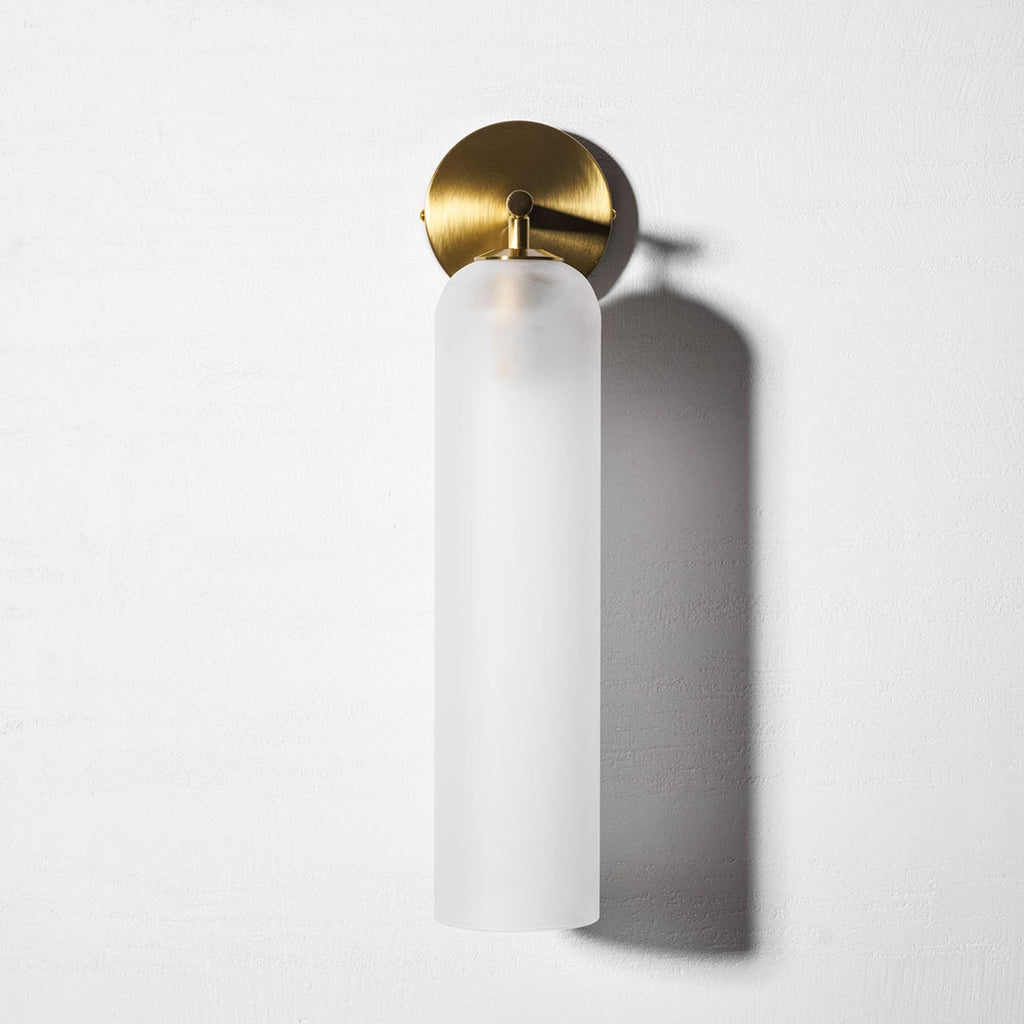 Art Tube Tall Cylinder Glass Wall Sconce