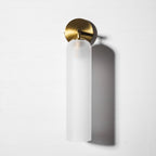 Art Tube Tall Cylinder Glass Wall Sconce