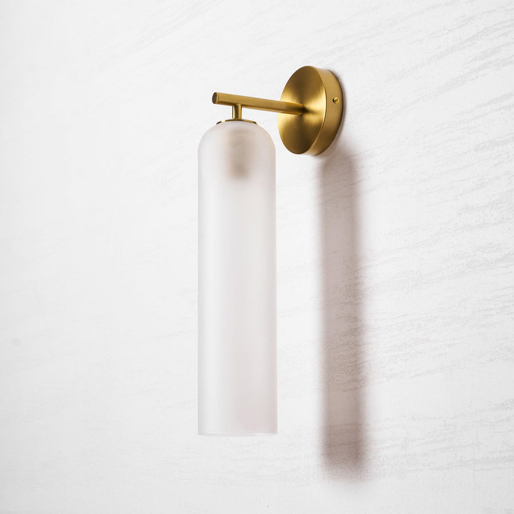 Art Tube Tall Cylinder Glass Wall Sconce