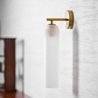 Art Tube Tall Cylinder Glass Wall Sconce