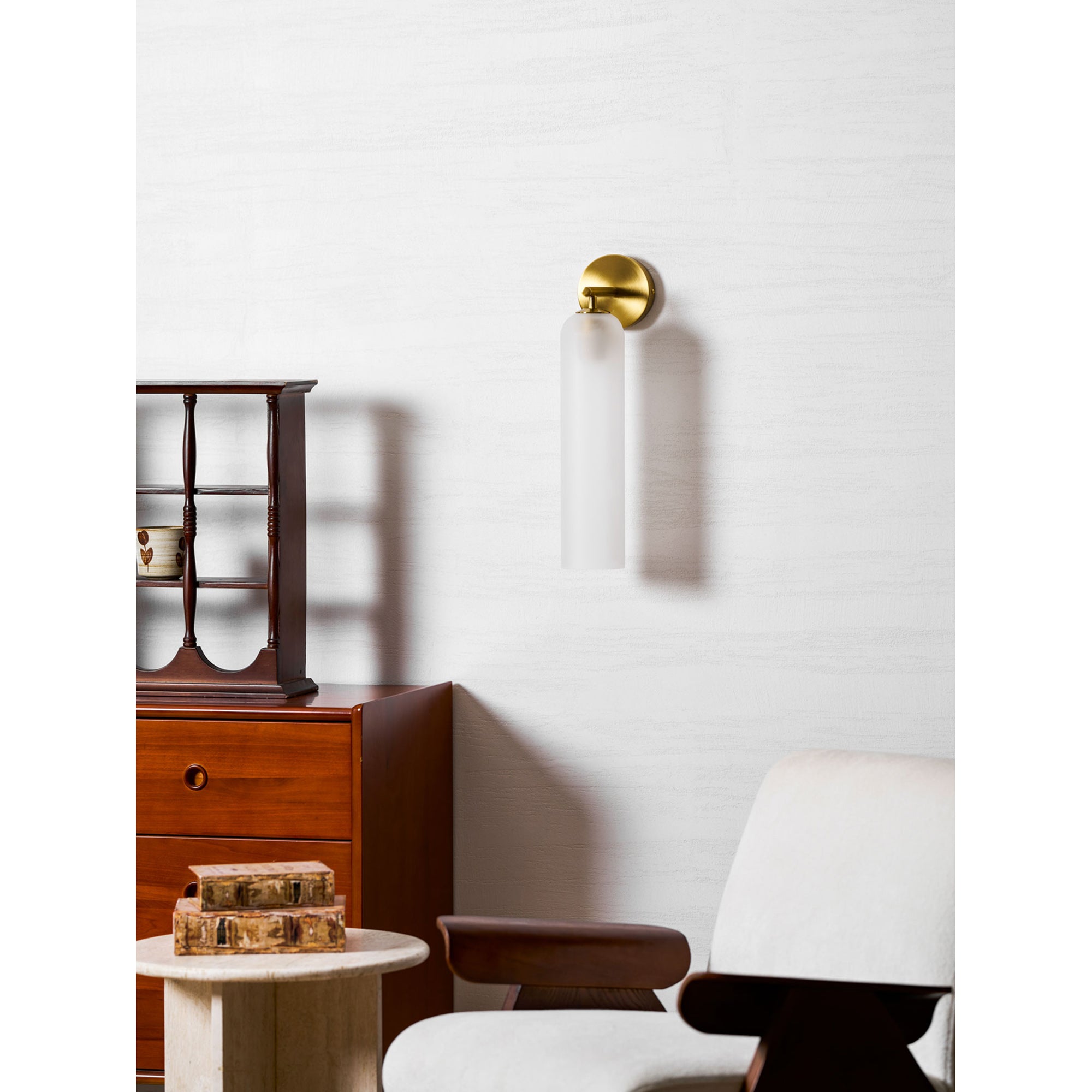 Art Tube Tall Cylinder Glass Wall Sconce