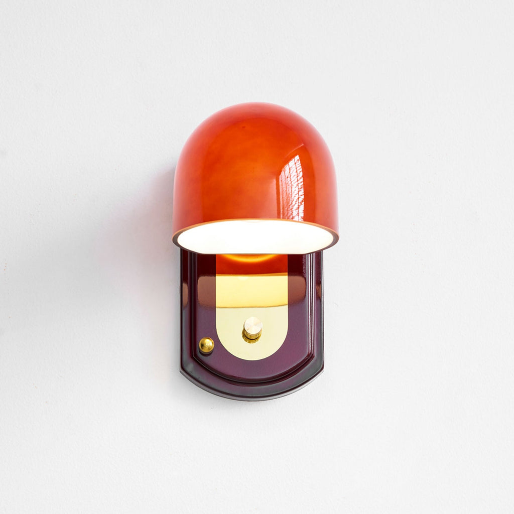 Bofea Vintage Dome Glass Wall Lamp